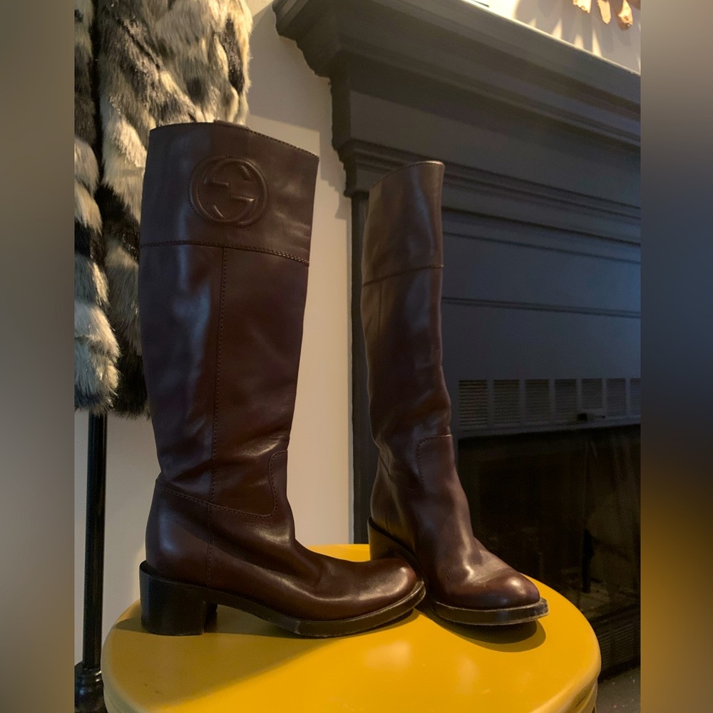 Gucci boot 2 inches